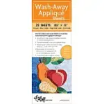 WASH-AWAY APPLIQUE SHEETS: PRINTABLE; WATER SOLUBLE; SINGLE SIDED; FUSIBLE; ECO-FRIENDLY