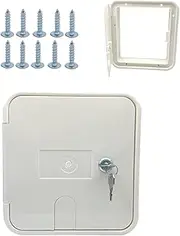 Access Panel, Wall Panel, RV Accessories Cable Hatch, 10 Screws, Motorhome Hose Storage Door Compartment, Electrical Access Door For RV Trailer Motorhome