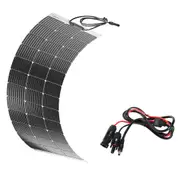VoltX 100W Solar Panel Flexible + MC4 Connector Plug DC5521 Adapter