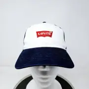 New Levi’s Youth Snapback Baseball Hat Cap Spellout Logo Retro Black White Red