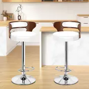 2x ALFORDSON Bar Stools White