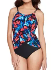 Magicsuit BLACK/MULTI Expressionist Lisa One Piece Swimsuit, US 16