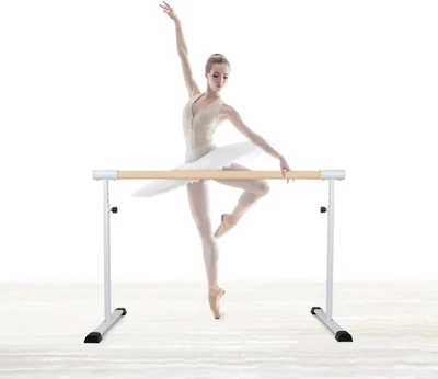 MEMAX Wooden Ballet Barre Stretch Bar Dance Bar 1.5M - Perfect for Dance and ...