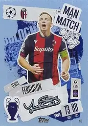 Generic Match Attax 2024 2025 Lewis Ferguson Man of The Match Trading Card
