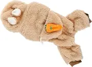 Cozy Winter Dog Clothing Fleece Puppy Outfit Pet Costume Bright Carrot Hat Easy to Clean and Maintain