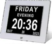 unbrand Dementia Clock Alzheimers Clock Large Digital Calendar Clock For Seniors,clock With Day And Date F
