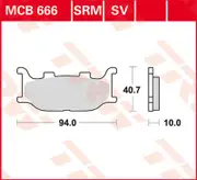 TRW Lucas Sintered lining MCB666SV