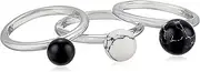 [nOir Jewelry] Semi Precious Sphere Stackable Ring