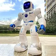 RUKO 1088 SMART ROBOTS FOR KIDS, LARGE PROGRAMMABLE INTERACTIVE RC ROBOT - BLUE