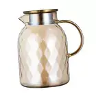 Glass Pitcher Water Carafe with Lid Fridge Pitcher for Cold or Hot Beverage