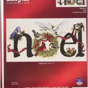 Noel Magic Cross Stitch Kit - Festive Holiday Design, 14-1/4-Inch by 7-Inch, 14