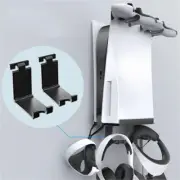 For PS5 Console PSVR2 Wall Mount W/Controller Headset Hanger Charge Cable