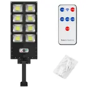 1Set Solar Street Light with Remote Control Solar Flood Light Black X6A66760