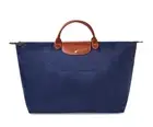 NWT LONGCHAMP Le Pliage 18 Type L Large Nylon Travel Weekender NAVY BLUE AUTHNTC