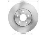 For 2008-2009 Mercedes C230 Brake Rotor Front Bendix 31321VH