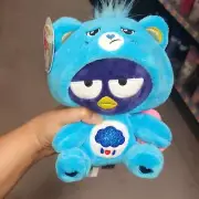 Sanrio Hello Kitty & Friends X Care Bears Badtz-Maru Grumpy Bear Plush NEW