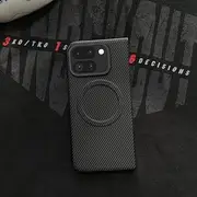 [Jarttarn] Case for Google Pixel 9 Pro Fold (2024),Magnetic Carbon Fiber Texture Ultra-Thin Phone Case Compatible with Wireless Charging,Protective Cover for Pixel 9Pro Fold (Black)