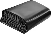 7x10 Ft Pond Liner HDPE Thickness Fish Pond Liners for Outdoor Ponds, Pond Liner for Waterfall, Fish Black