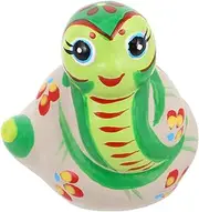 ABOOFAN Painted Mini Snake Figurine Vintage Animal Decor Cute Snake Statue for Home Decoration Bright Colors Unique Present Occasion Cultural Accent for Indoor Spaces