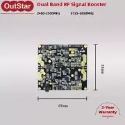ACASOM 2400-2500MHz/5725-5850MHz Dual Band RF Signal Booster 4W/36dBm Extender