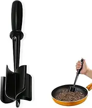 LeoLeoyy Meat Chopper, Hamburger Chopper, Potato Masher-Professional Multifunctional Heat Resistant Nylon Ground Beef Smasher Kitchen Tools and Gadgets, Safe for Non-Stick Cookware.