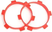 RC Car Parts Rubber Model Cars Tire Tires Stick Mounting Glue Bands 85mm for 1/8 1/10 Short Course Truck Accessories Tools(Red 2pcs)