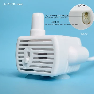 JN-1020 Pump Submersible DIY Drinking Bowl with Light 5V 1A Pet Fountain Water P