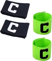 LOORGVEL Portable Captain Armbands Wear Resistant and Reusable Football Bands for Team Sports Comfortable Flexible Design for Adults and Stand Out Style