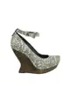 Pre-Loved MCQ BY ALEXANDER MCQUEEN Snakeskin Studded Wedges