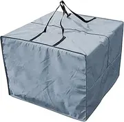Storage Bag Cushion Garden, Waterproof Lounge Cushion Storage Bag, Outdoor Cushion Storage Bag with Carry Handle, for Patio Furniture Cushions, 81 cm L x 81 cm W x 61 cm H