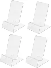 4pcs Mobile Phone Holder Decor for Shelf Mini Desk Shelf Desk Mobile Phone Acrylic Stand Acrylic Mobile Phone Stand Cell Phone Holder for Desk Acrylic Mobile Phone Holder Pill 4g