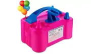 Balloon Pump Air Pumping Electric Dual Nozzle Portable Blower Inflation Birthday