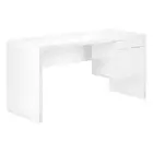 60 White Computer Desk With Two Drawers