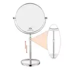 21 Inch Tall Makeup Mirror with 10X Magnification 8 Inch Double-Sided Table M...