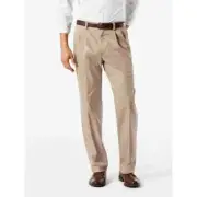 Dockers 34x30 Easy Khaki Classic Fit Pleated pants Comfort Waistband No Wrinkles