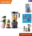 Blender Combo 1200W, Dark Grey, Blender, Smoothie Maker, Switch Between Singl...