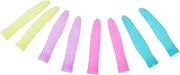 Baluue 4 Pack Cuticle Scissor Handle Protectors Soft Silicone Covers Anti-slip Comfortable for Nail Care Random Color