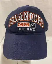NEW! 1990s NEW YORK ISLANDERS CCM CENTER ICE Adjustable Strapback Hat NHL HOCKEY