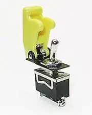 Safety Toggle Switch DPDT 20 Amp "YELLOW"