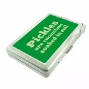 Pickles Em7 Cigarette Case with Built in Lighter Metal Wallet