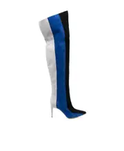Manolo Blahnik Chicuyuhi Pointed Toe Boots 37,38 Blue