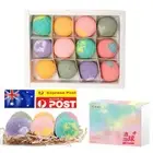 12Pc Bath Bombs Natural Organic Essential Oils Bath Bomb Relax Spa set for Women