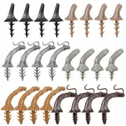 36 Pcs Plastic Pumpkin Handle Artificial Stem Accessory Mini Pumpkins