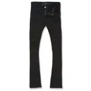 Jordan Craig Boys Stacked With Shreds Jeans (Black)