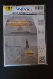 Burda 1992 Deco Tablecloth Tree Ornaments Holiday Christmas Sewing Pattern