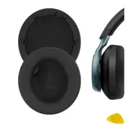 Geekria Protein Leather Ear Pads for Anker Soundcore SpaceOne Headphones (Black)