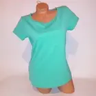 Jaclyn Smith Blouse Small Light Blue Aqua Short Sleeve Textured New