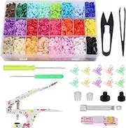 Mardatt 405 Pcs Snaps Buttons and Snap Pliers Set , 24 Colors Size 20 T5 Round Plastic No-Sew Button, Sewing Clip, Fasteners Setting Tools for Clothing, Rain Coat Crafting and Other DIY