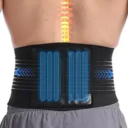 Back Braces for Lower Back Pain Relief, Sciatica, Scoliosis and Herniated Disc, Breathable Back Support Belt for Women & Men, Adjustable Support 6 Straps for Herniated Disc, Sciatica, Scoliosis