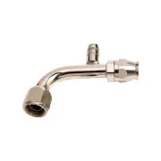 Aeroflow Brand 90 Degree With Charge Port A/C Fitting -10 AN Hose Adaptor